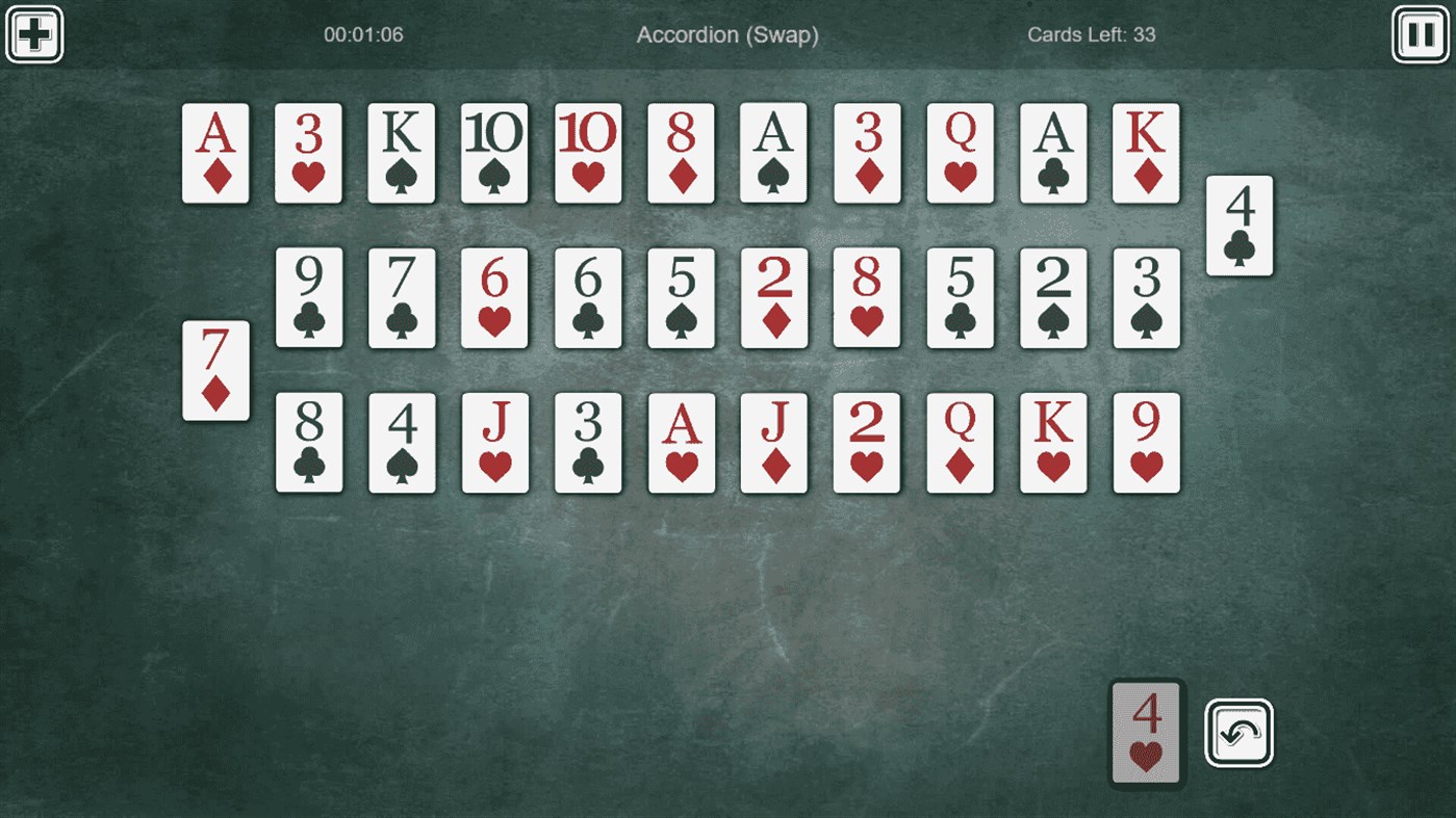 #4. Accordion Solitaire (Windows) Podle: ALGOTECH SOFTWARE