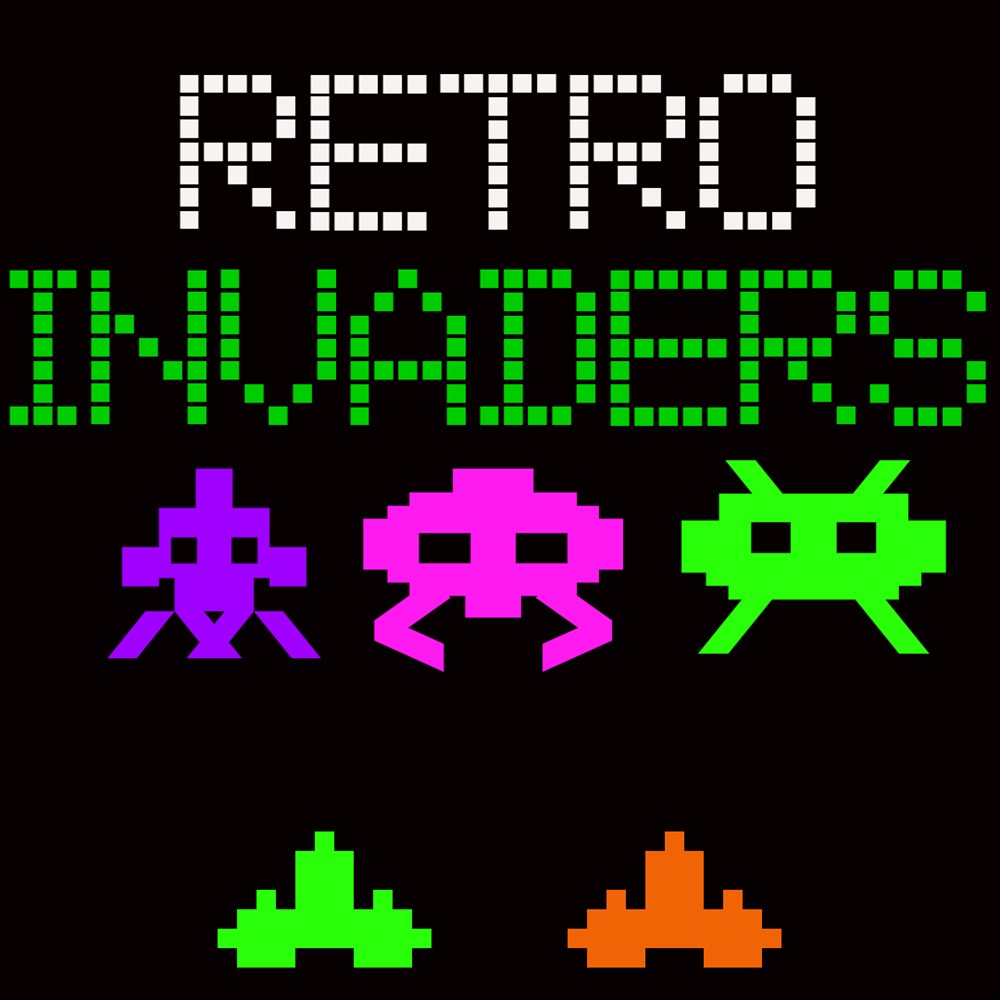 Retro Invaders cover art (full size)