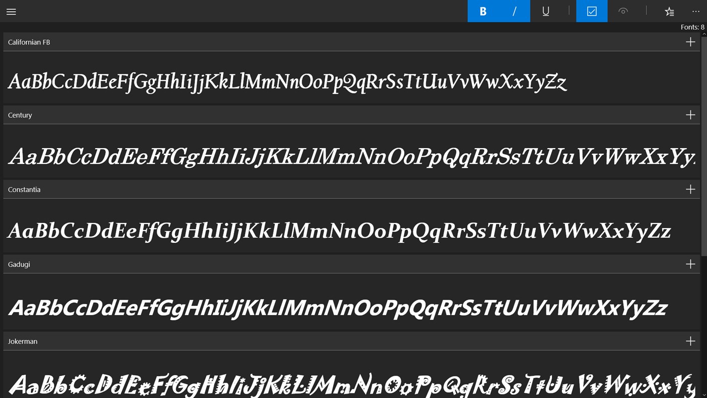 #5. fontly (Windows) โดย: JTek Apps