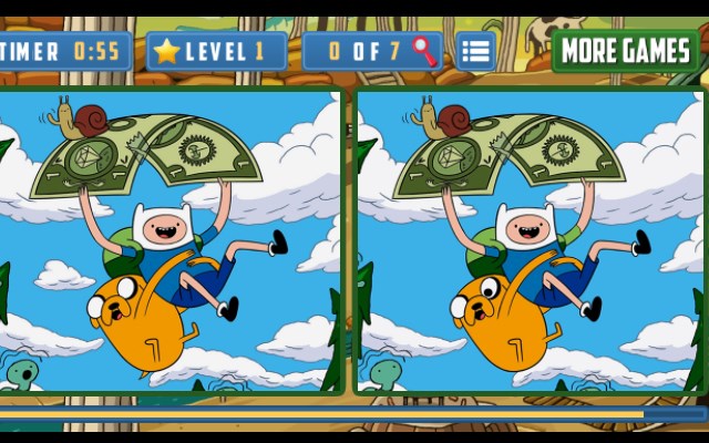 Adventure Time Differences Game