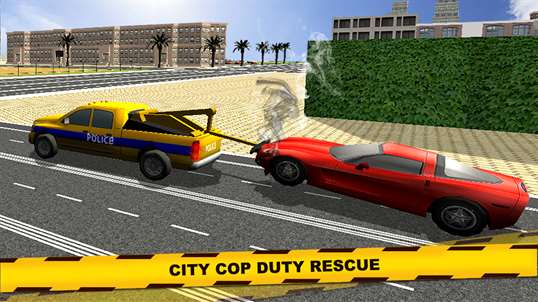 Police Tow Truck Transporter - City Car Lift Duty screenshot 4