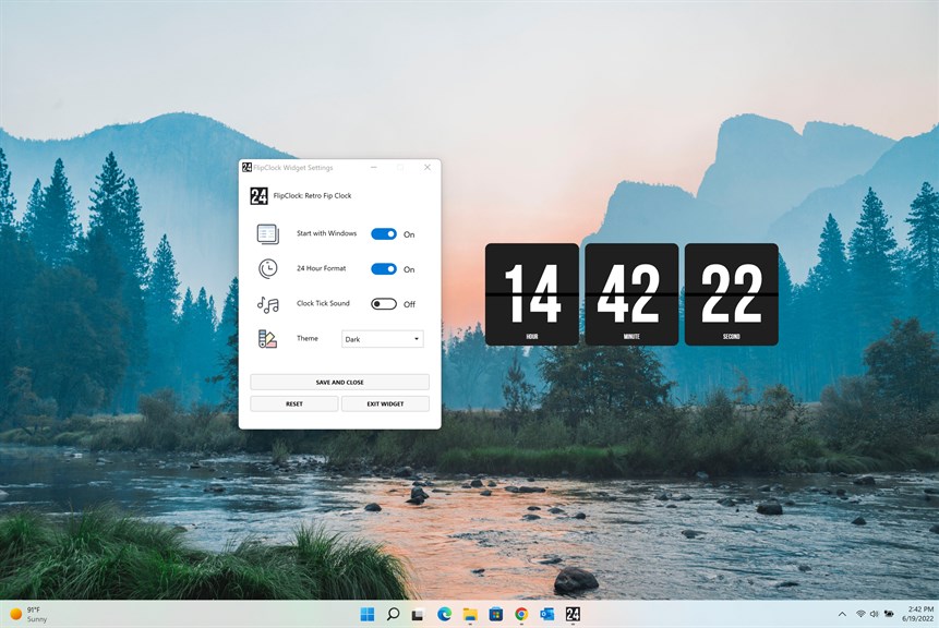 Flip Clock Of Desktop - Microsoft Apps