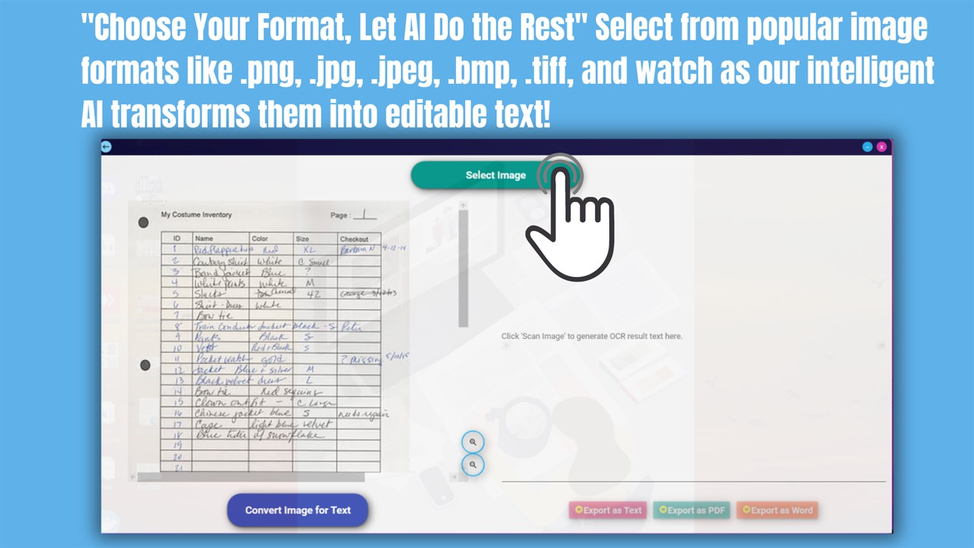 #2. AI Text Scanner : Images To Text Converter (Windows) By: finetuneapps