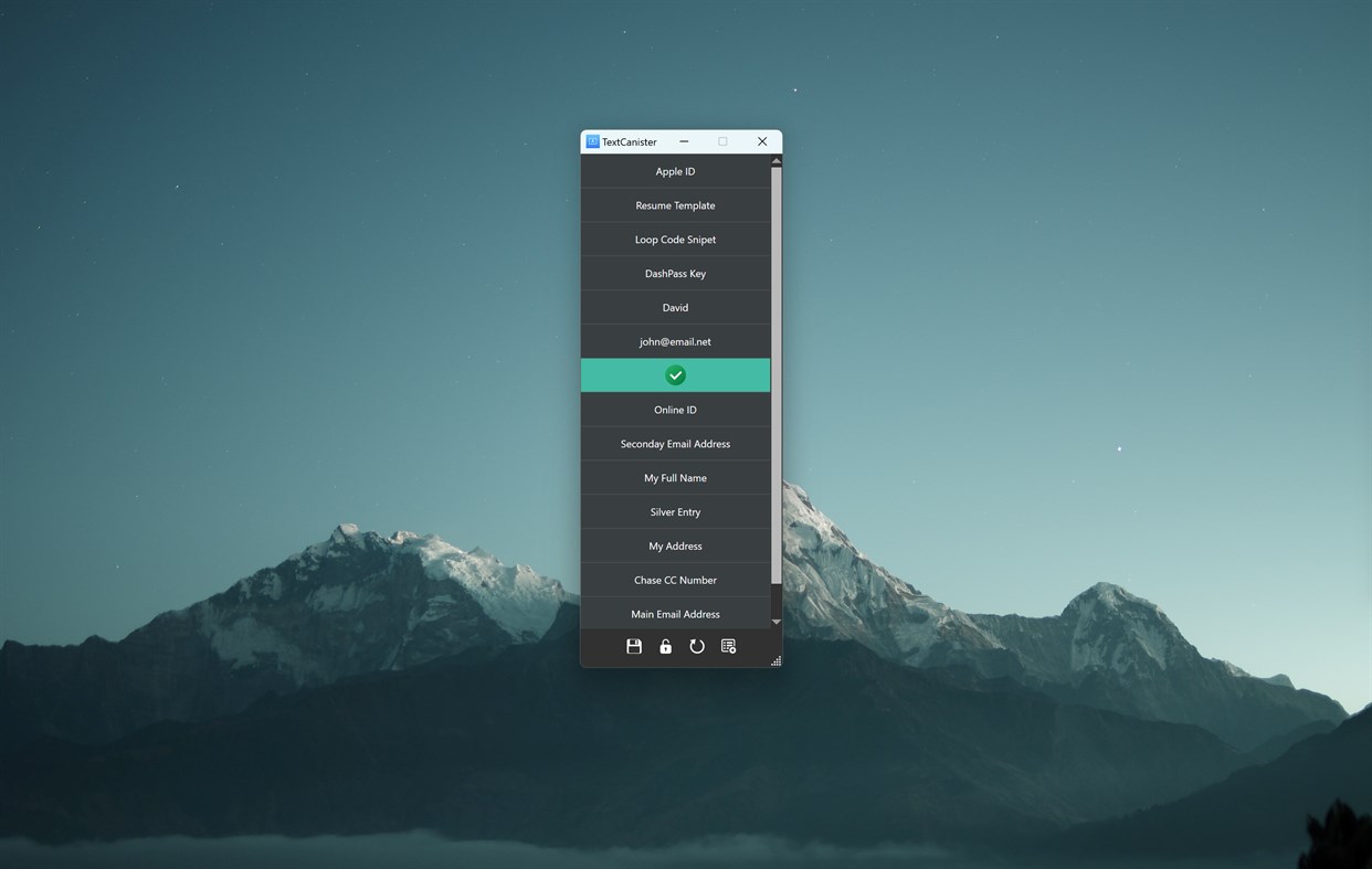 #2. TextCanister - Quick Access Text (Windows) 由: EvlarSoft LLC