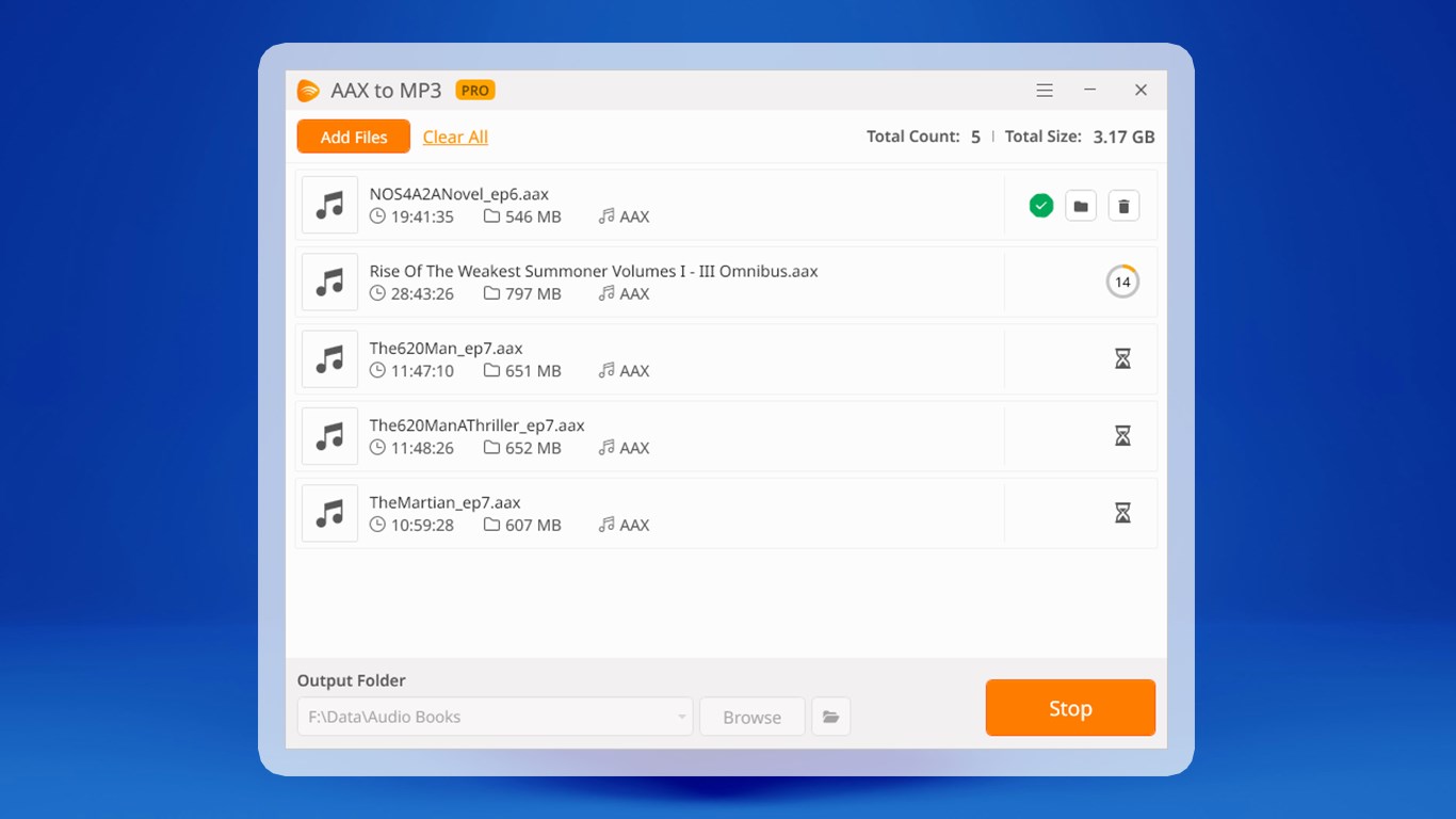 AAX to MP3+ screenshot