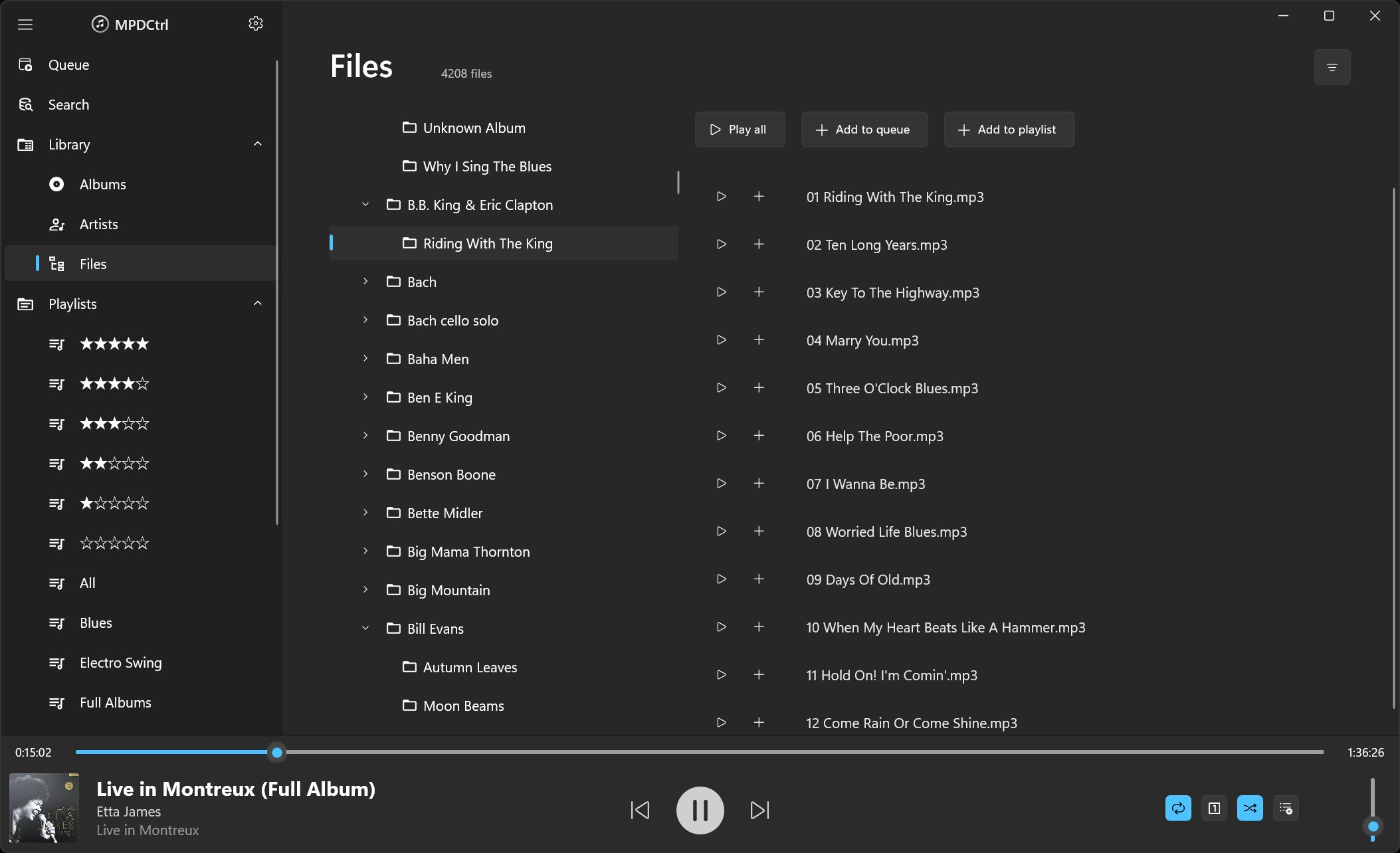 MPDCtrl screenshot