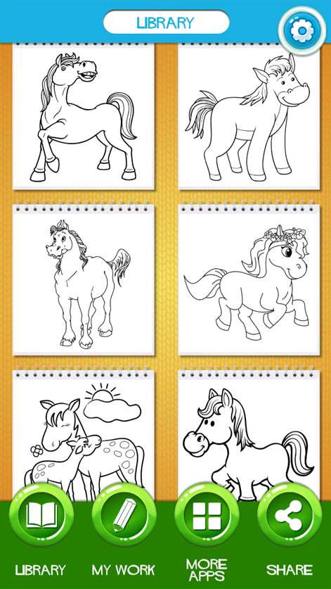 Horse Coloring Book Screenshots 2