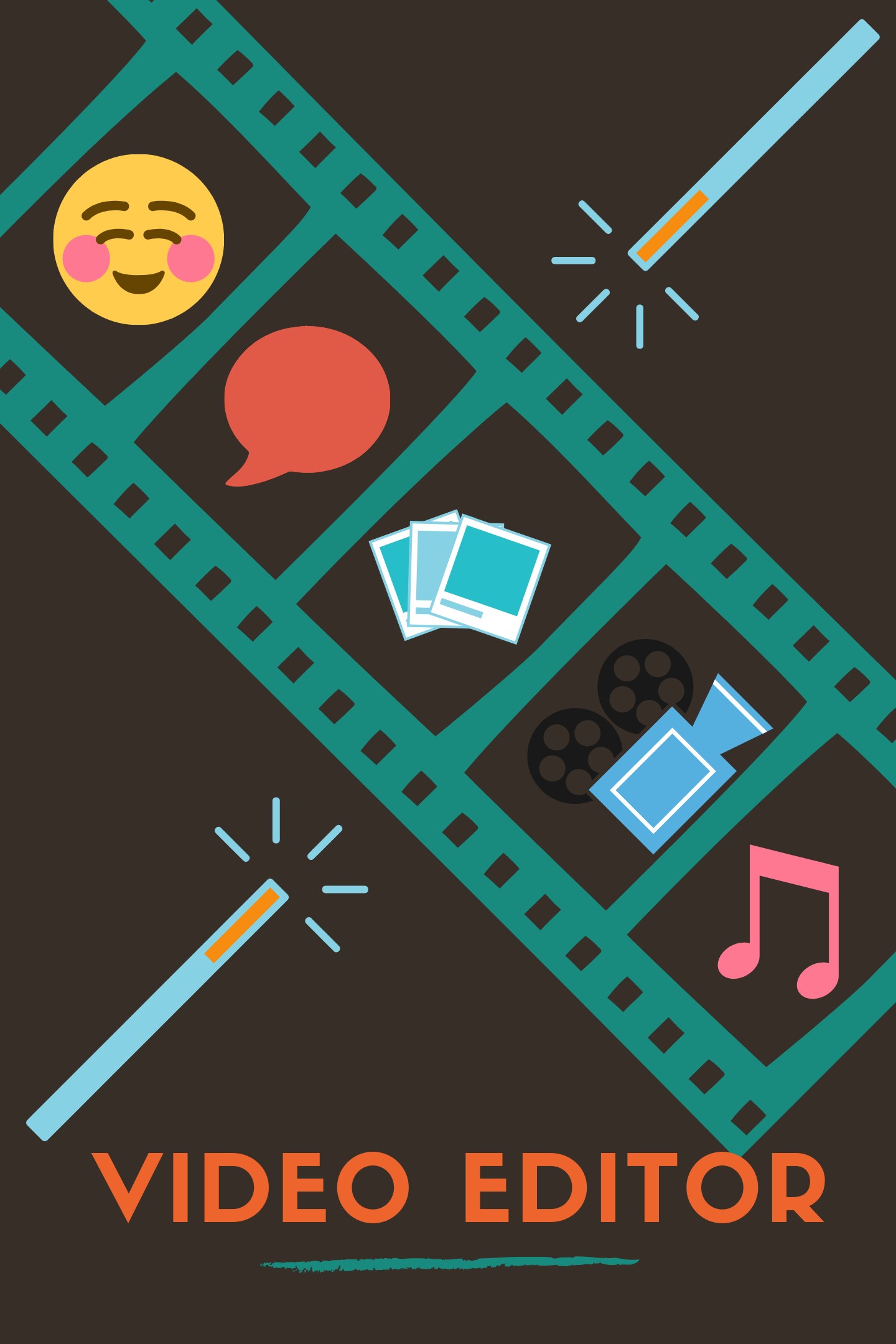 Video Editor (Trim Video; Overlay Video, Photo, Sticker, Text,...)