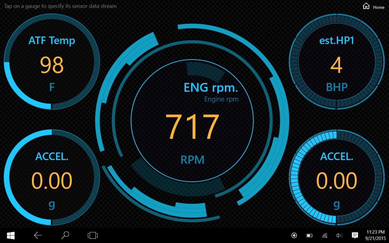 OBD dash.Sports Gauge for Windows 10