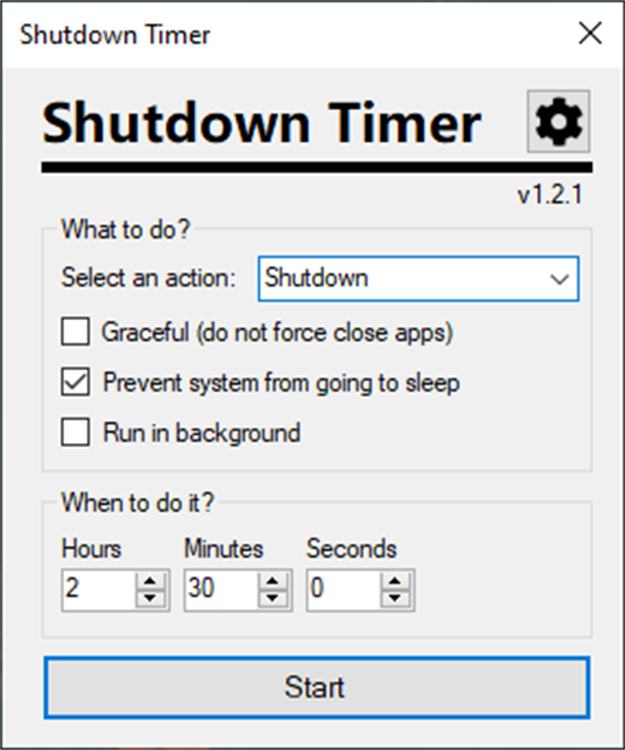 Shutdown pc timer. Shutdown pc timer