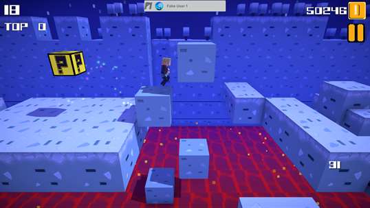 Funny Run: Blocky Adventures in 3D screenshot 2