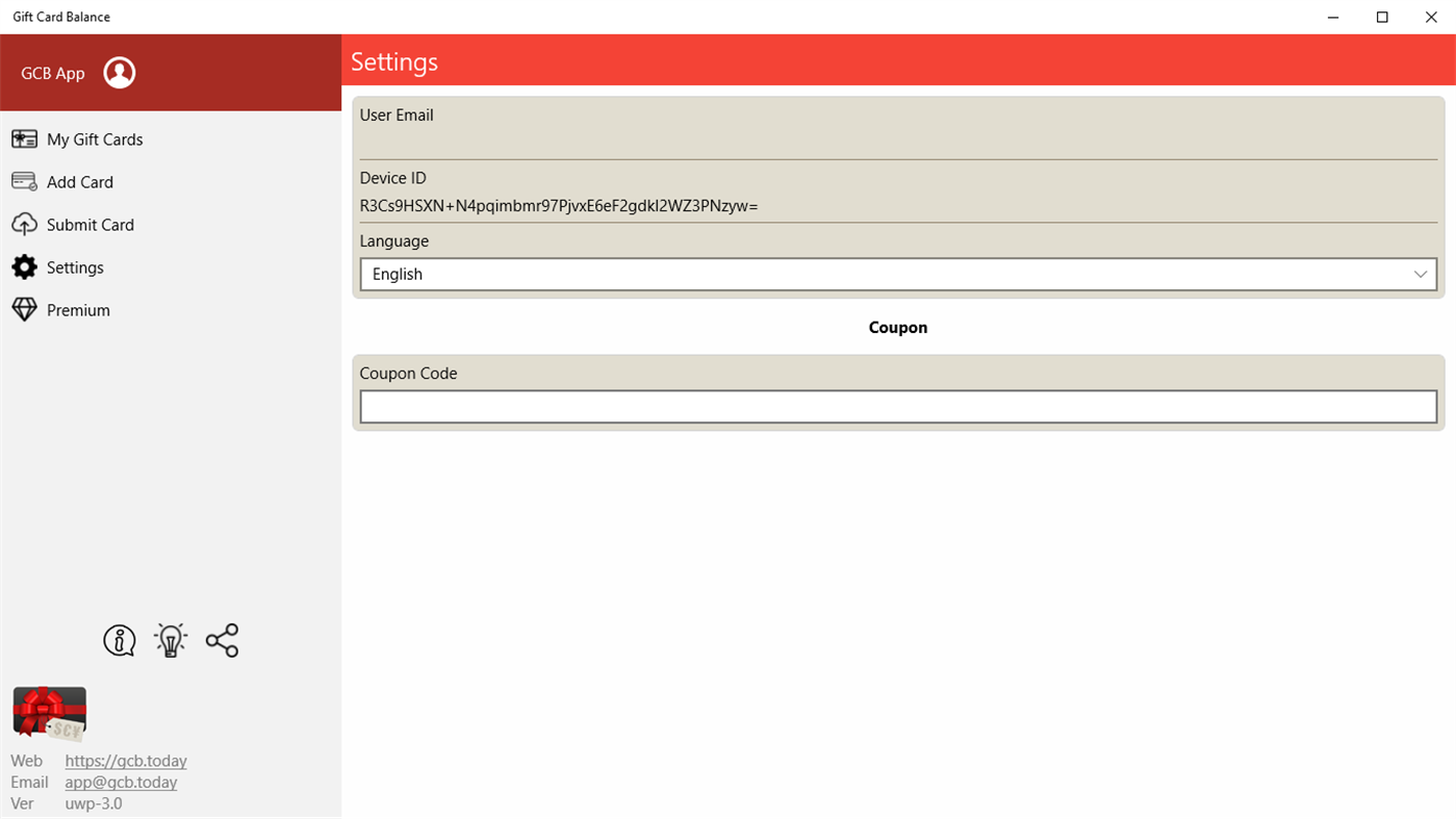 #9. Gift Card Balance+ (Windows) By: Aifen App
