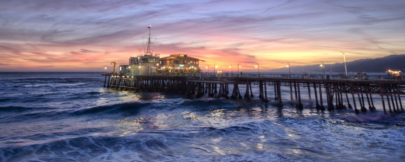 Santa Monica Pier Wallpaper New Tab marquee promo image