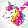Unicorn Coloring Book With Glitter