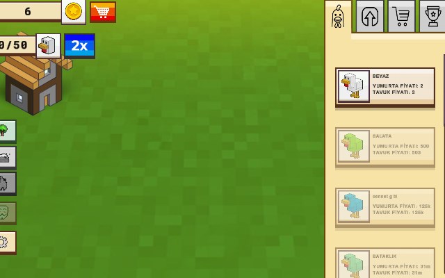 Noob Chicken Farm Tycoon Game