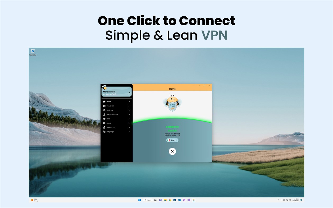 #2. BNE Guard VPN by BNESIM (Windows) By: BNESIM