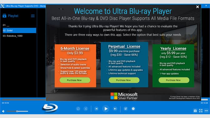 microsoft blu ray player download