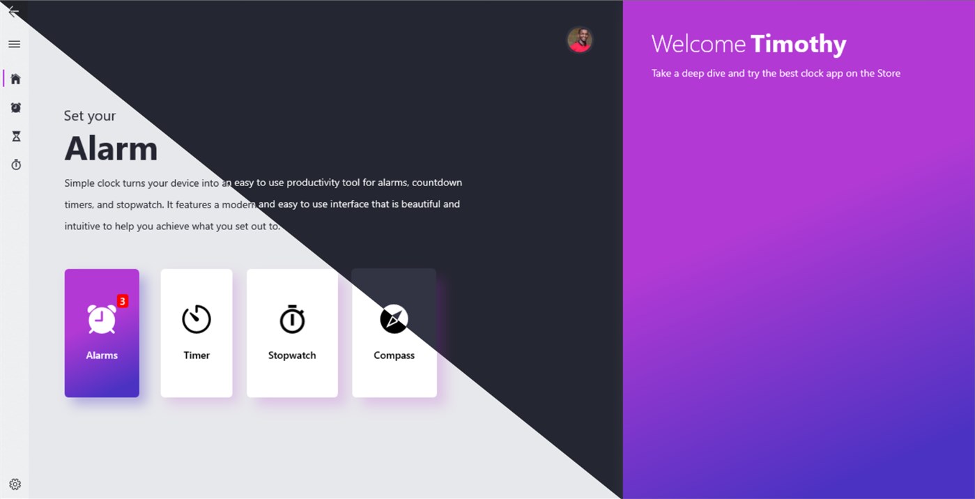 #1. Simple Clock (Windows) 作者: Neon Clouds