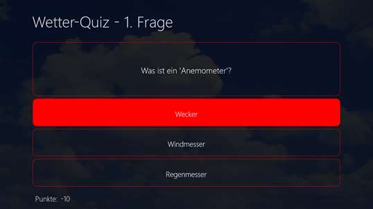 Wetter-Quiz screenshot 2