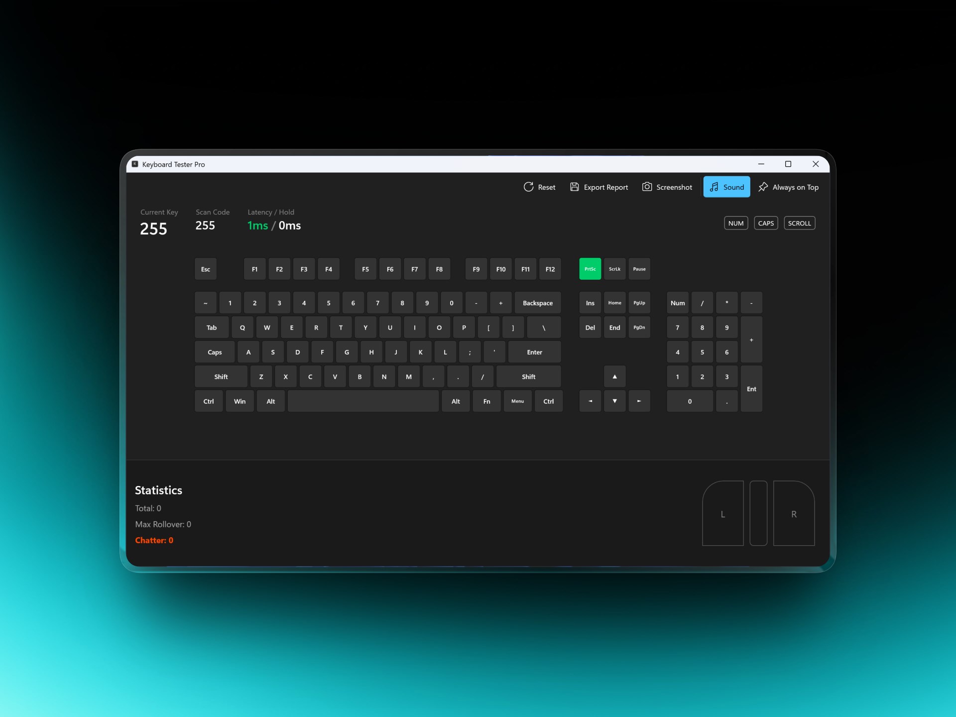 Keyboard Tester Pro screenshot