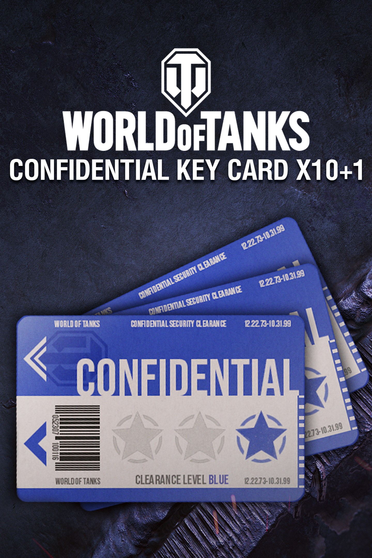 World of Tanks - 10 Confidential Key Cards + 1 Bonus!