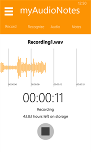 myAudioNotes - Free voice recorder screenshot 2