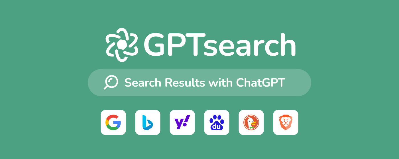 GPT Search - Search Engine Featuring ChatGPT promo image