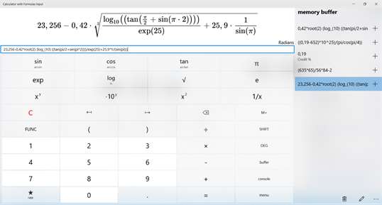 Calculator with Formulas Input screenshot 4