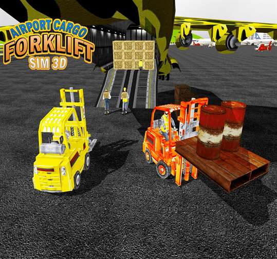Airport Cargo Forklift Sim screenshot 1