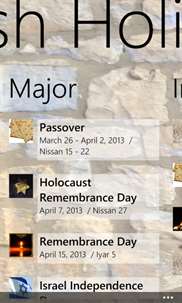 Jewish Holidays screenshot 2