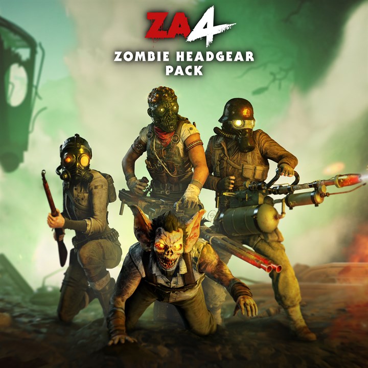 Zombie pack. Зомби апокалипсис и один герой. Головные уборы Zombie Army 4.