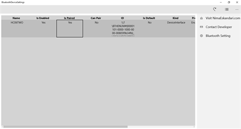 Bluetooth Device Settings Screenshots 1