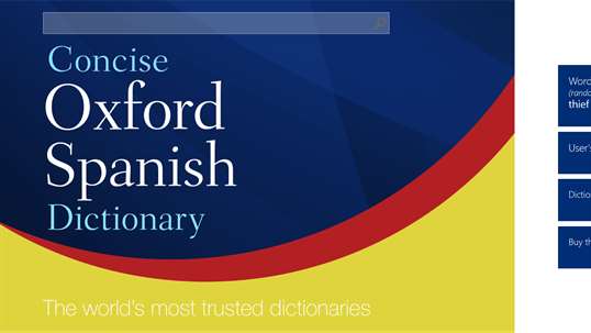 Concise Oxford Spanish Dictionary screenshot 1