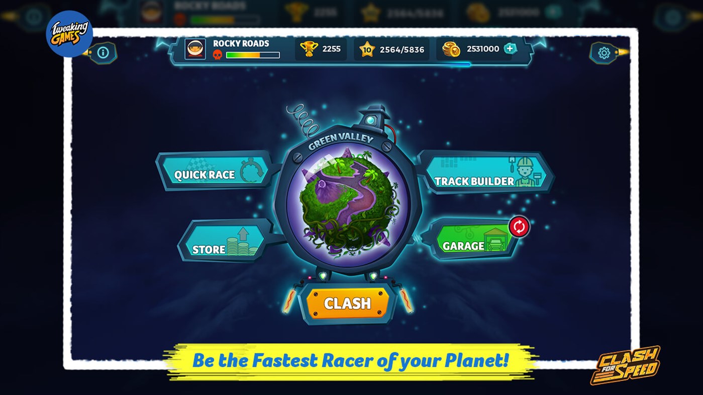 #3. Clash for Speed (Windows) 由: Tweaking Technologies Private Limited