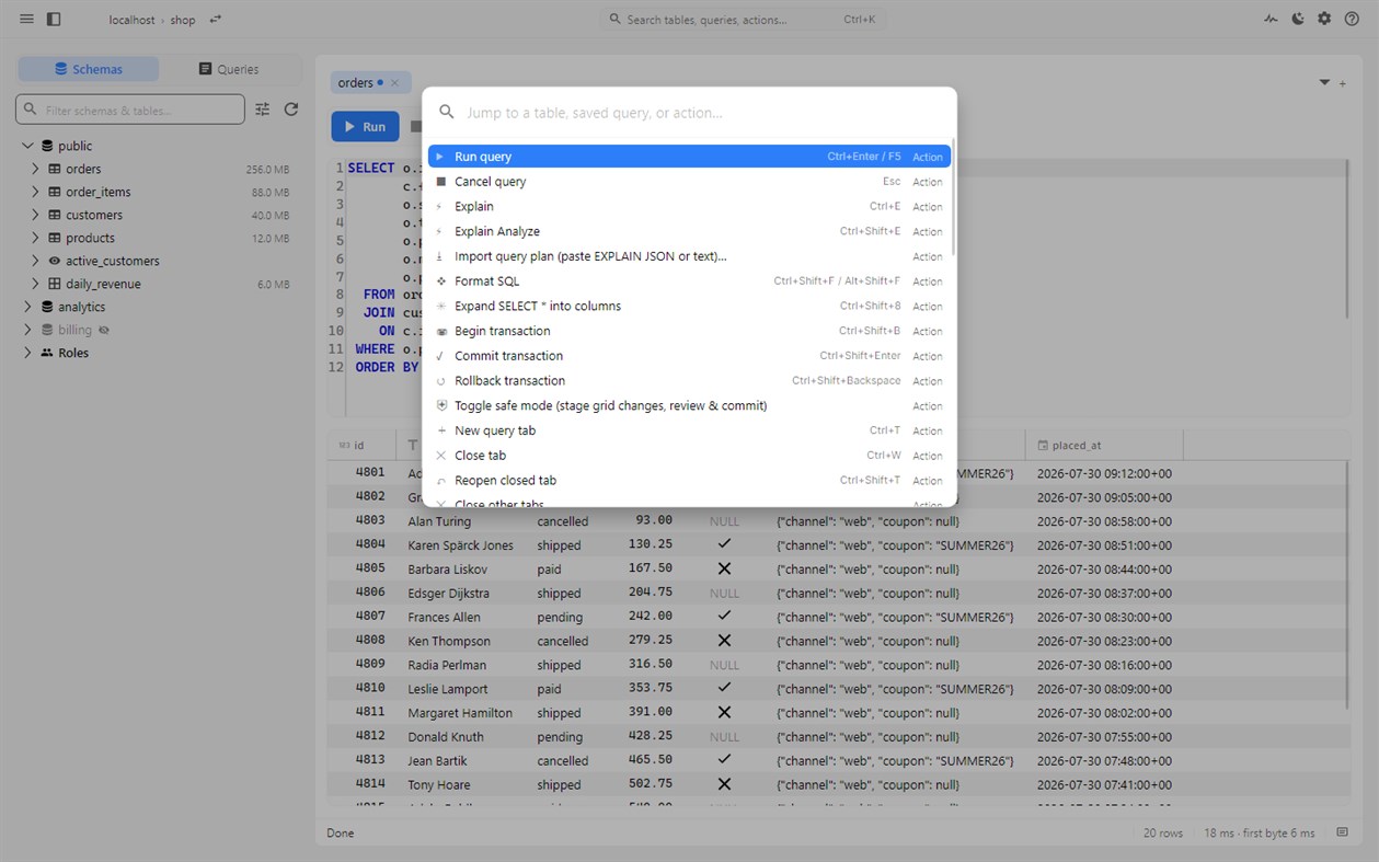 #3. pgNimbus - PostgreSQL Client (Windows) Av: Dmitrii Shmanev
