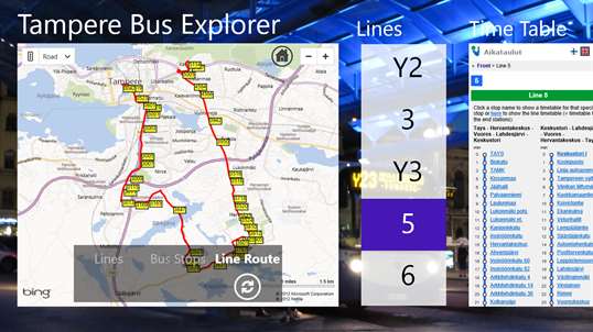 Tampere Bus Explorer screenshot 2