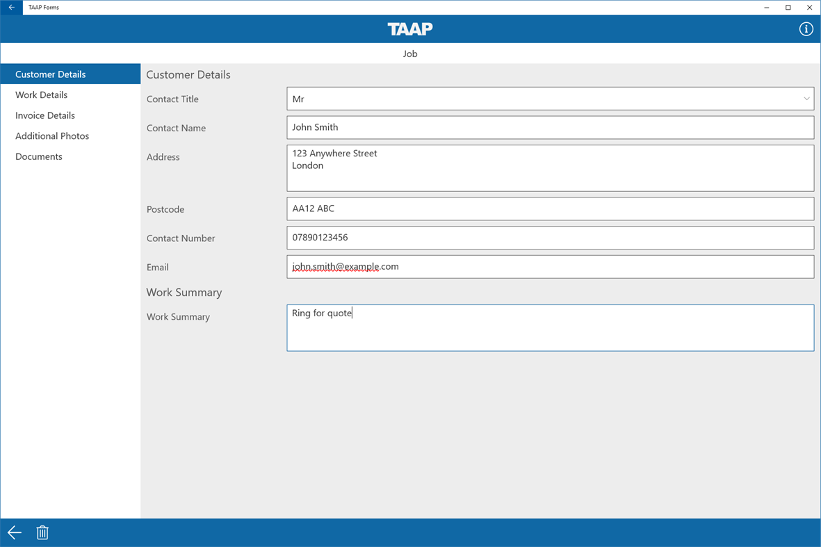 #2. TAAP Forms (Windows) By: TAAP
