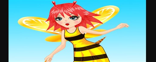 Bee Girl Dress Up Game marquee promo image