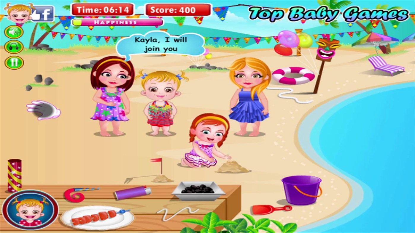 #4. Baby Hazel Beach Party (Windows) By: GameTab LLC