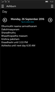 Panchangam screenshot 1