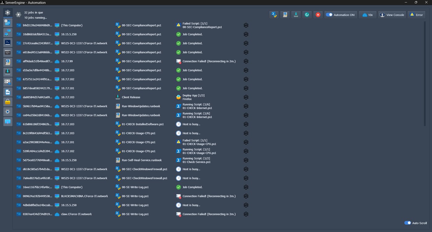 #1. ServerEngine (Windows) De: CForce-IT, Claudio Orlando