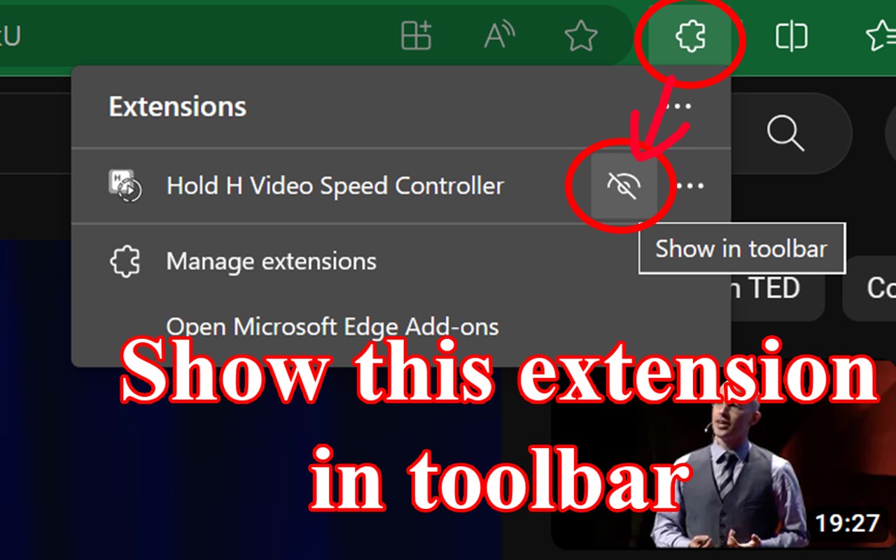 Hold H Video Speed Controller