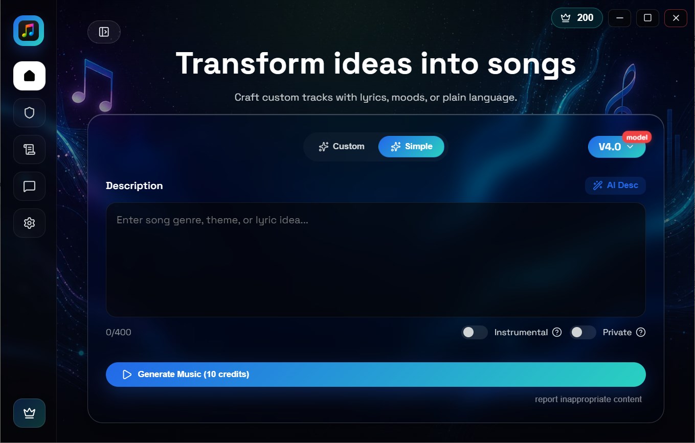 AI Music Generator : Song Maker screenshot