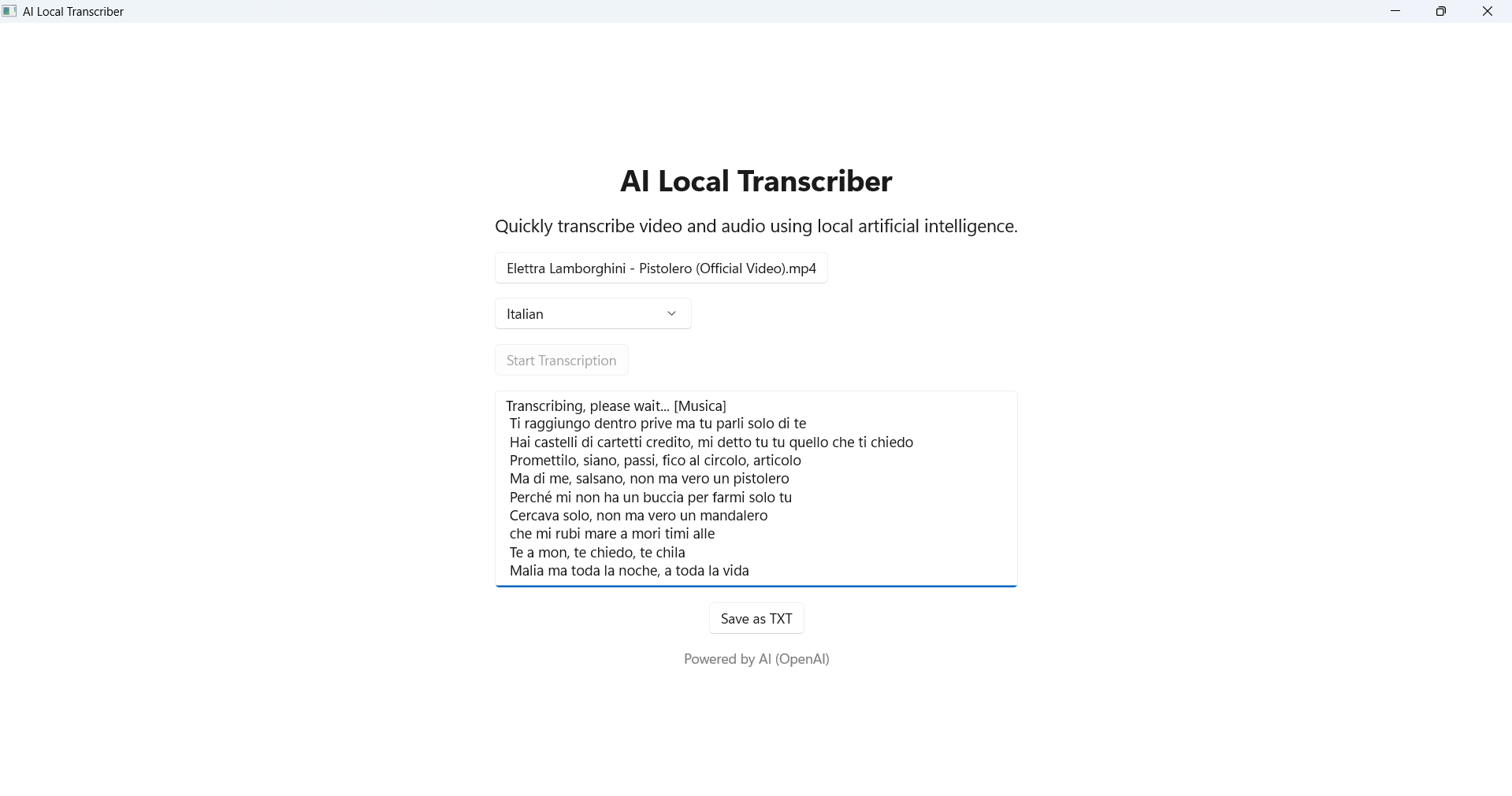【图】AI Video & Audio Transcriber(截图3)