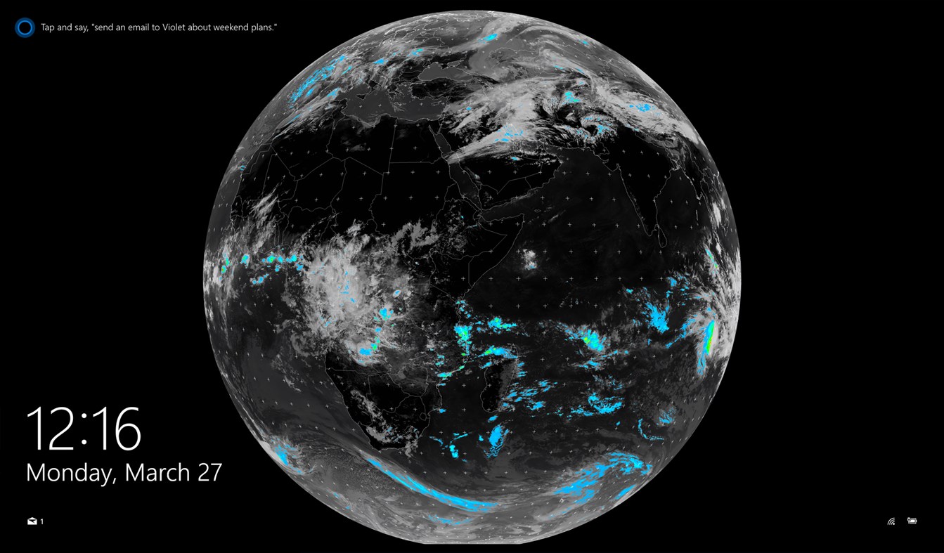 #2. Live Earth: Indian Ocean (Windows) By: Daniel Lam