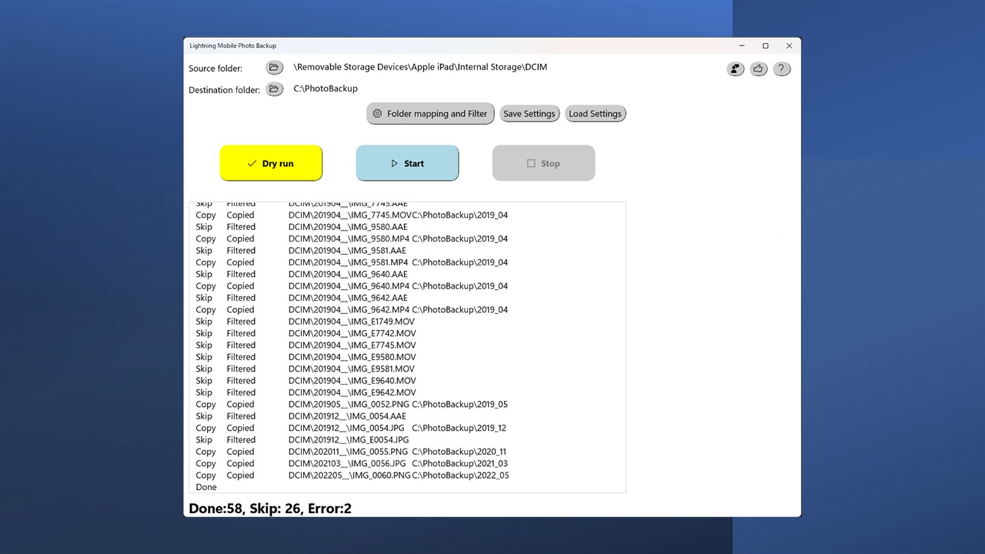 #2. Lightning Mobile Photo Backup (Windows) Bởi: Ken Itakura