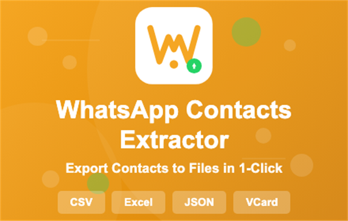 WA Contacts Extractor & Contact Saver - Wa2in