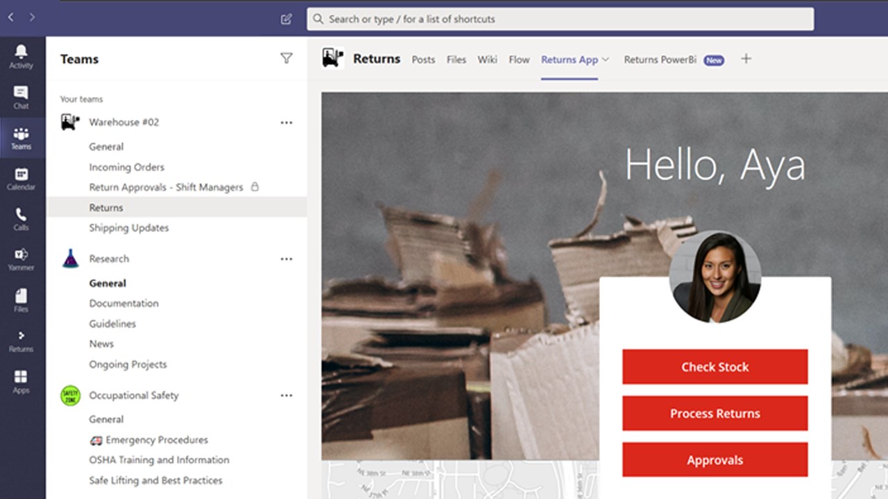 Snapshot 1 of Managed Services for Microsoft Teams
