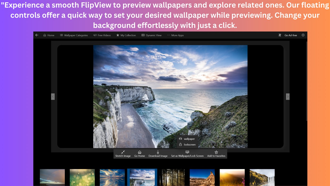 #7. Ultra 4K HD Wallpapers: Desktop WallPapers (Windows) By: finetuneapps