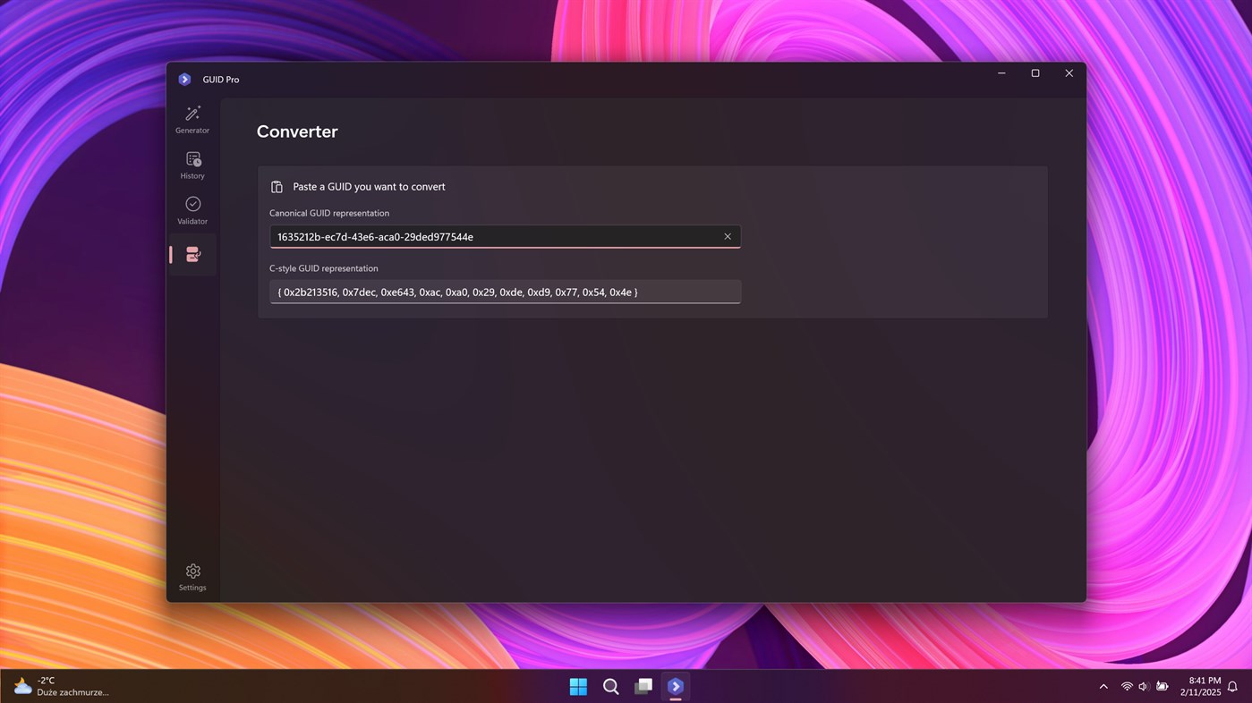 #5. GUID Pro (Windows) Által: Michał Łeptuch